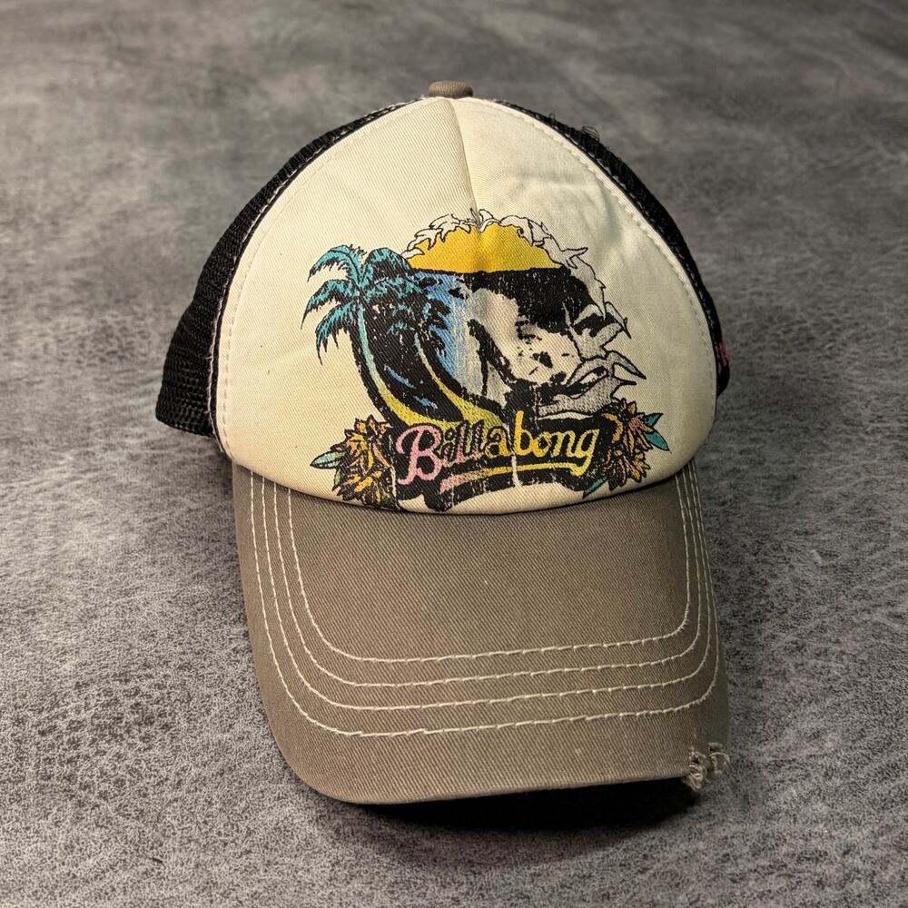 Billabong Graphic Y2k Trucker Hat